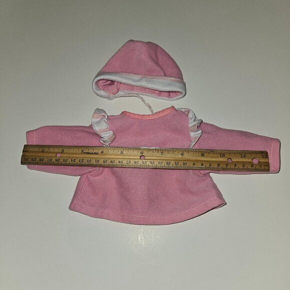 You & Me Pink White Doll Shirt Attached Hat - Picture 2 of 6